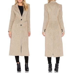 Brando Smyth Coat Camel Wool Meghan Markle Size 4